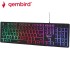 GEMBIRD RAINBOW BACKLIGHT MULTIMEDIA KEYBOARD BLACK