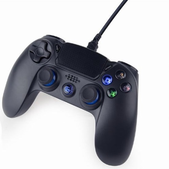 GEMBIRD WIRED VIBRATION GAME CONTROLLER FOR PC/PS4 BLACK GEMBIRD WIRED VIBRATION GAME CONTROLLER FOR PC/PS4 BLACK