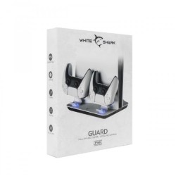 WHITE SHARK PS5 COOLING PAD + 2 CHARGING DOCK GUARD WHITE SHARK PS5 COOLING PAD + 2 CHARGING DOCK GUARD