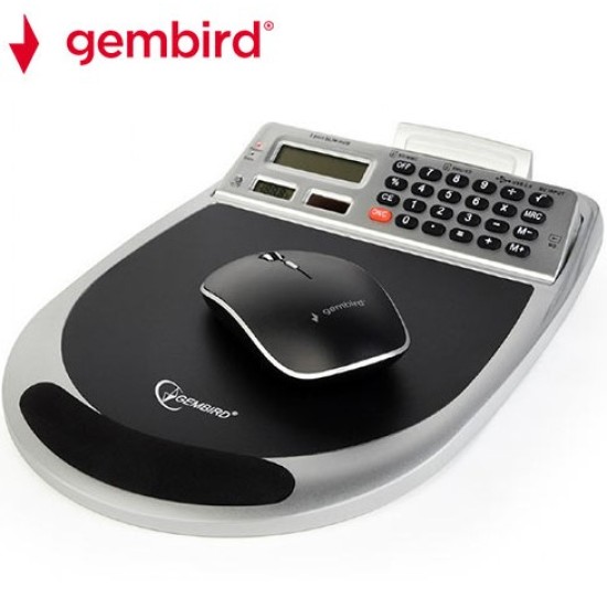 GEMBIRD USB COMBO MOUSE PAD WITH BUILT-IN 3 PORT HUB, MEMORY CARD READER, CALCULATOR AND THERMOMETER